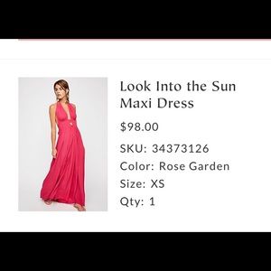 Free People maxi dress
